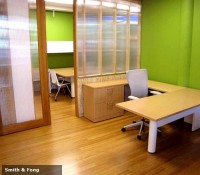 Bamboo floors and panels can be a beautiful enhancement to most any office environment.