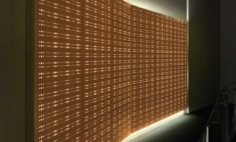 Circadian Light wall in Genentech in San Francisco, CA